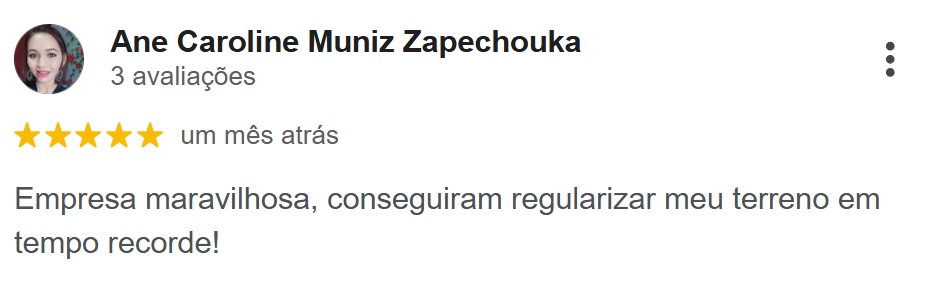 Avaliação de Ane Caroline Muniz Zapechouka